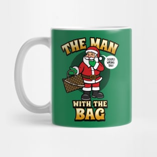 Cute Funny Santa Claus Man With The Bag Christmas Meme Mug